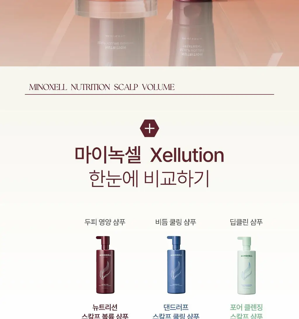 [New/현대약품특허]마이녹셀 뉴트리션 스칼프 볼륨 샴푸 480ml 상세페이지 31